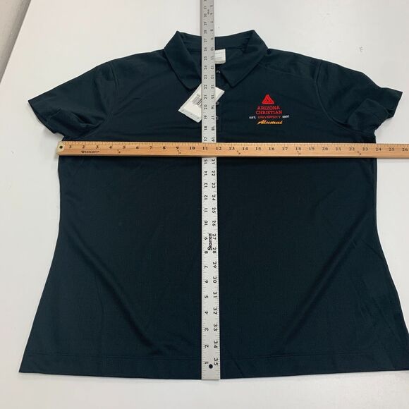 Nike Arizona Christian University Polo Shirt Womens XXL Black Performance Golf - Picture 7 of 14